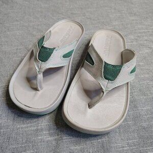 Xtratuf Flip Flop Sandals‎ Thongs Womens Size 6 Pegasus Gray Teal Waterproof